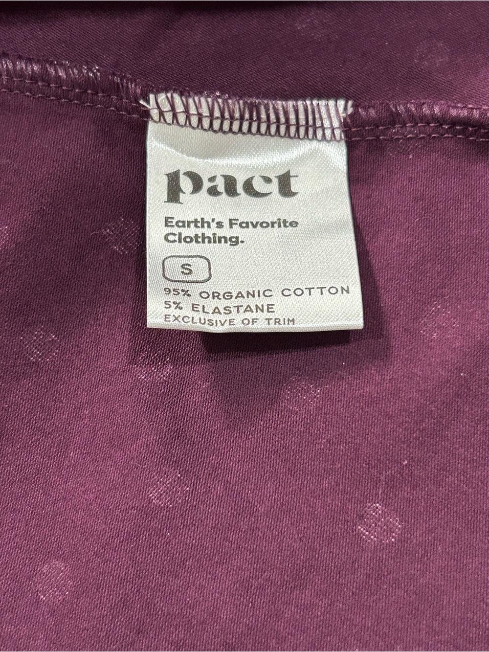 Pact Organic Fit & Flare Maxi Dress NWOT Sz S Purple White Polka Dots Cotton - Picture 13 of 16